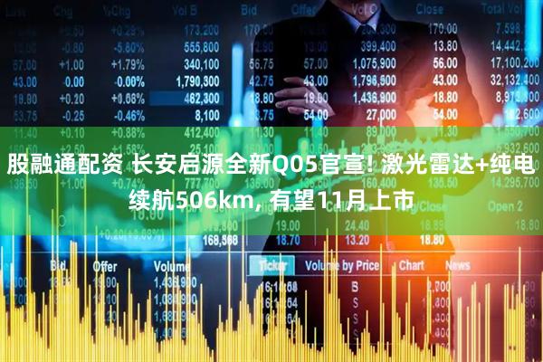 股融通配资 长安启源全新Q05官宣! 激光雷达+纯电续航506km, 有望11月上市